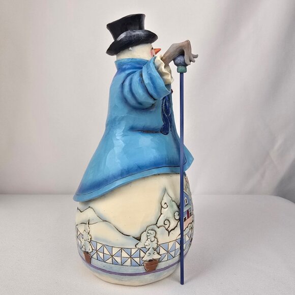 Jim Shore for Enesco Heartwood Creek Winter Wonderland Snowman Figurine 4041074 - Picture 2 of 10